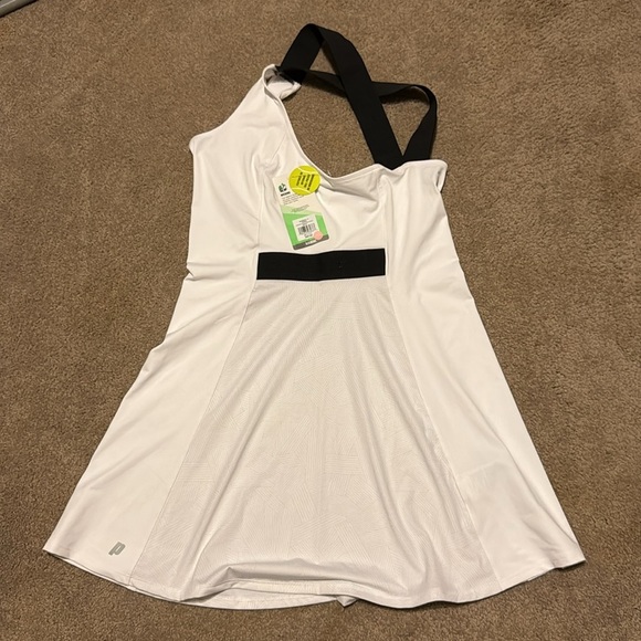 Prince White Tennis Dress with Black Straps - Picture 12 of 15